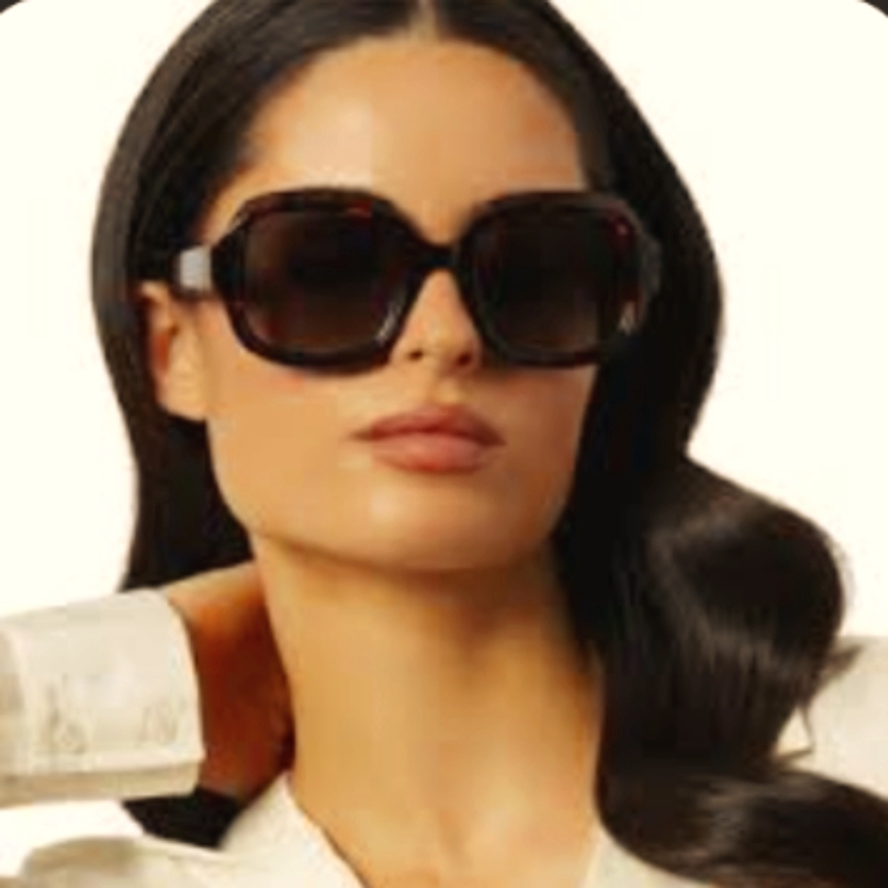 Diff Eyewear Iconica Gisele Brown Tortoise Polarized Sunglasses NWOT